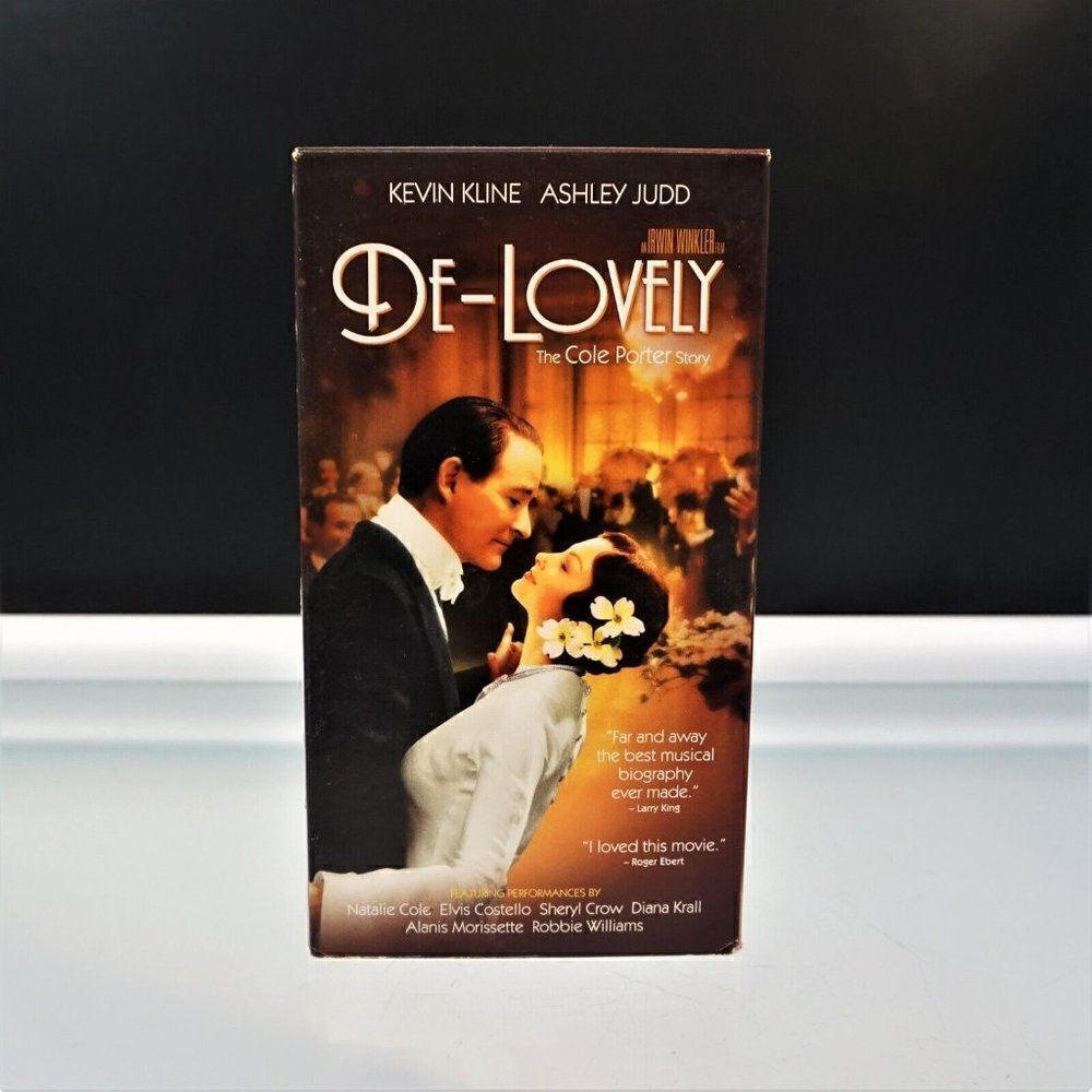 De-Lovely The Cole Porter Story VHS Tape 2004 Movie Ashley Judd Kevin Kline